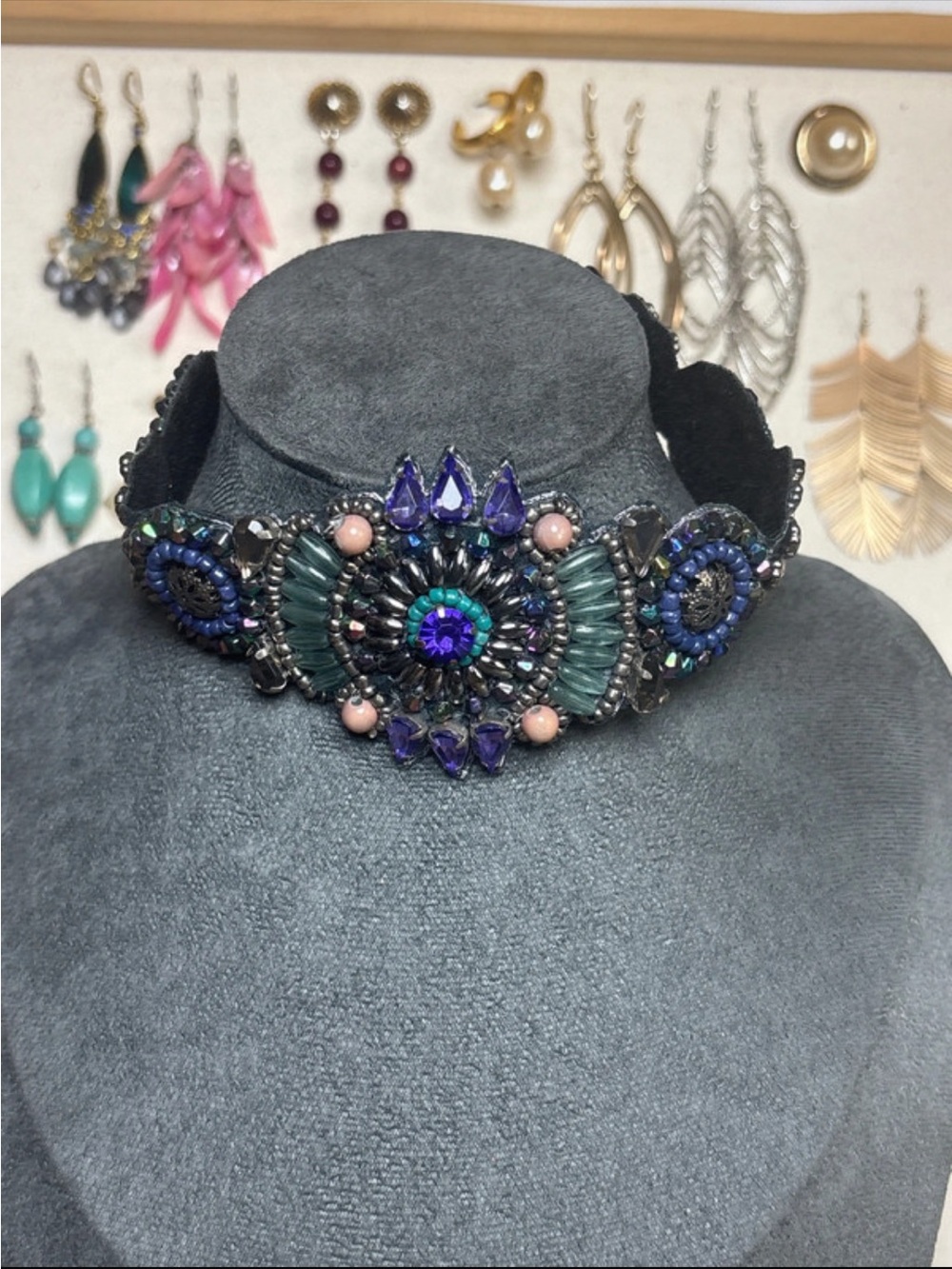 Handcrafted Multicolor Beaded Choker Necklace